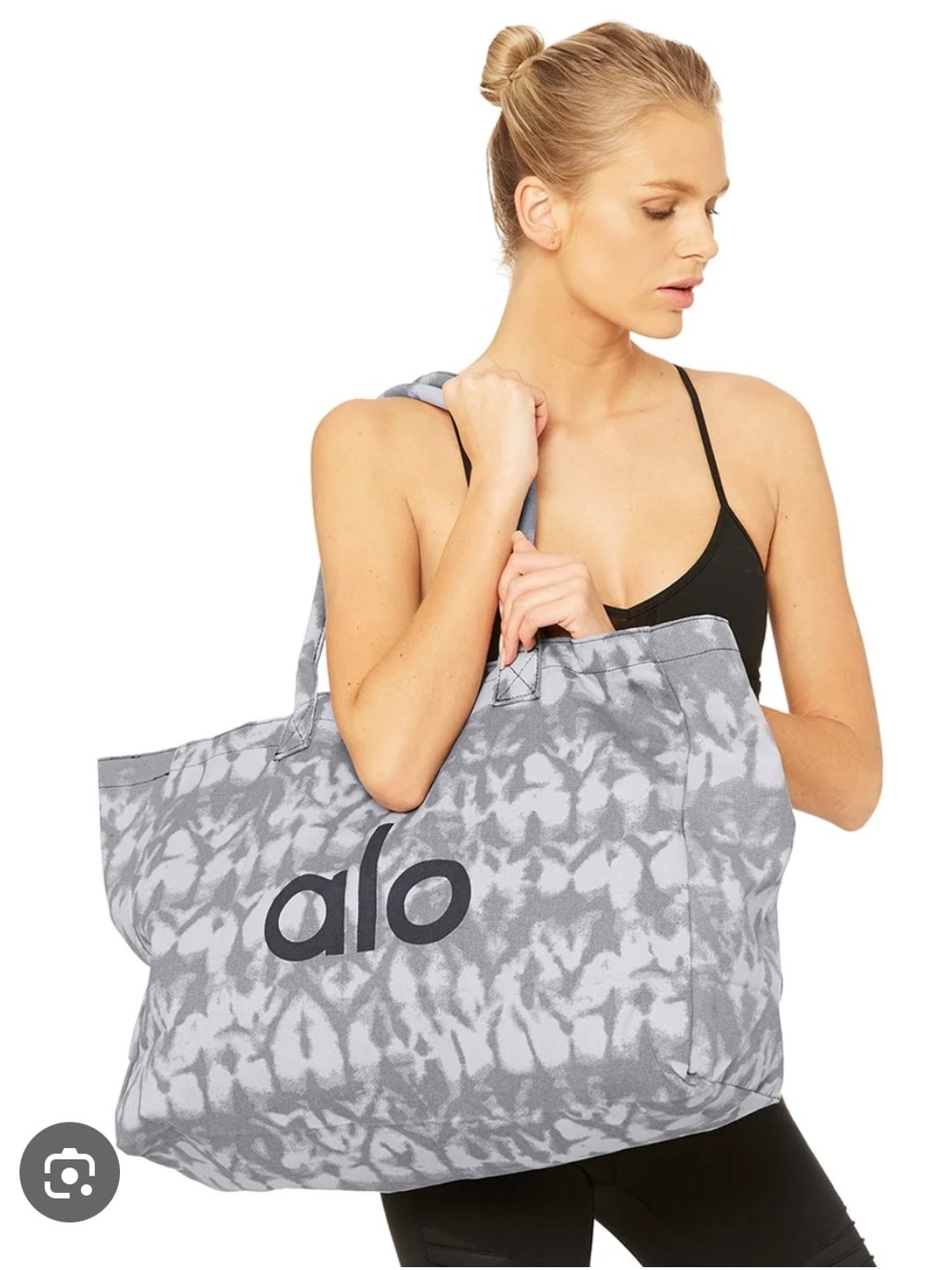 Iconic alo shopper tote bag